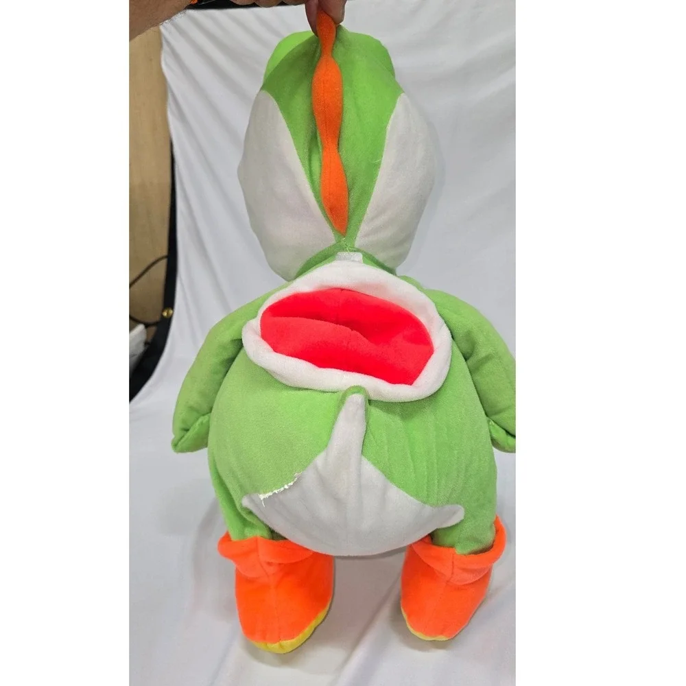 Nintendo Yoshi Plush Backpack Green Dinosaur Super Mario Bros Shell Bag Plushie